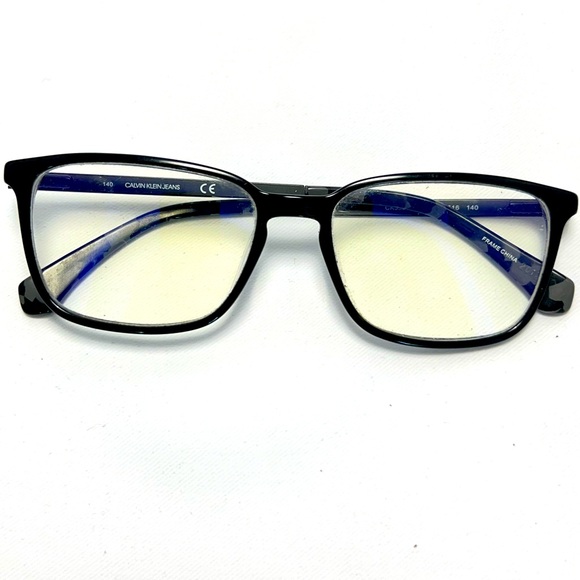 Calvin Klein Jeans Black & Grey Cammo Square Eyeglasses - Frames Only - Picture 1 of 9